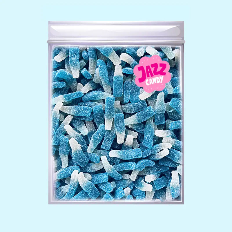 Blaue Himbeer-Flaschen Jazz Candy