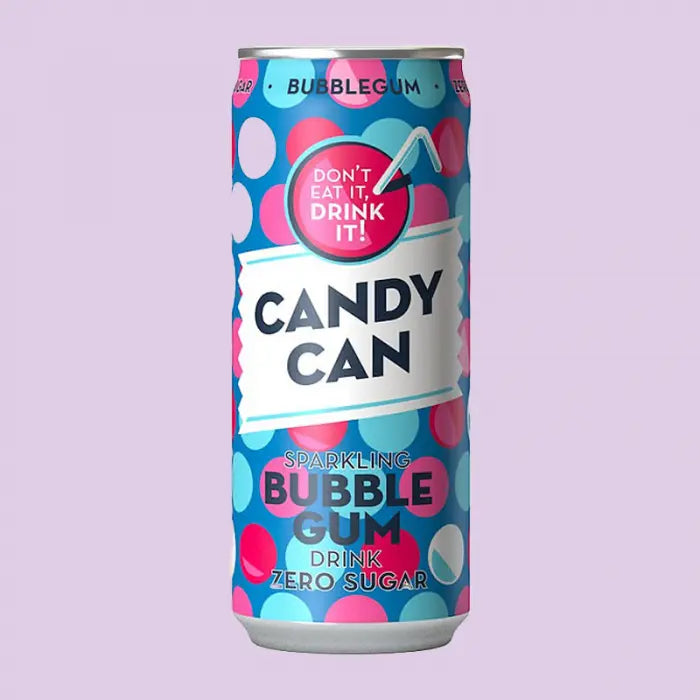 Candy Can Sparkling Bubble Gum Zero Sugar CandyCan