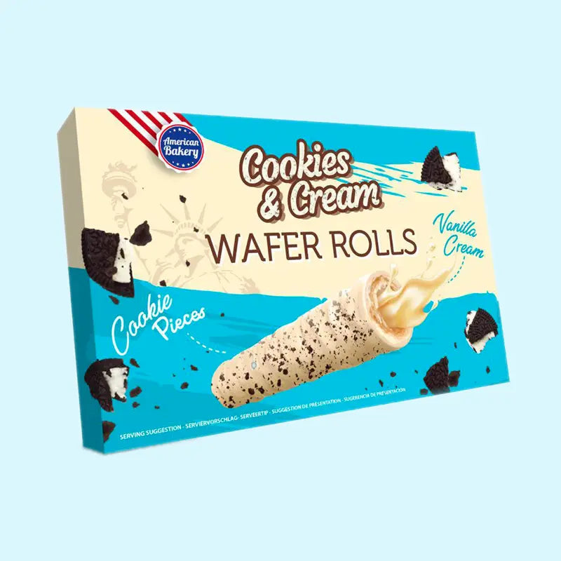 Cookies & Cream Wafer Rolls American Bakery