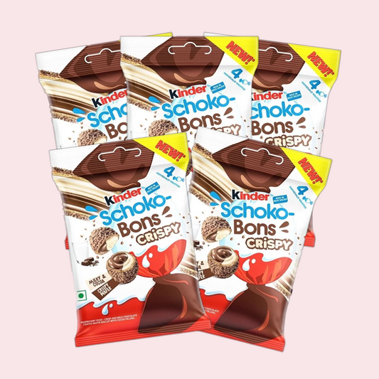 5er Bundle Kinder Schoko Bons Crispy 112g