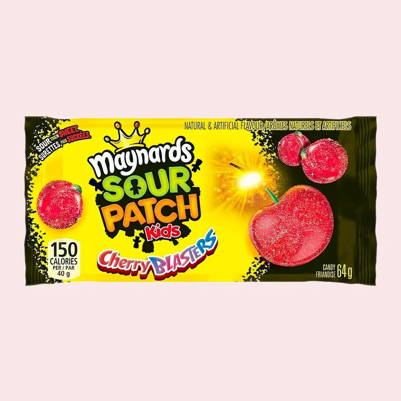 Maynards Sour Patch Sour Cherry Blasters - 64g Sour Patch