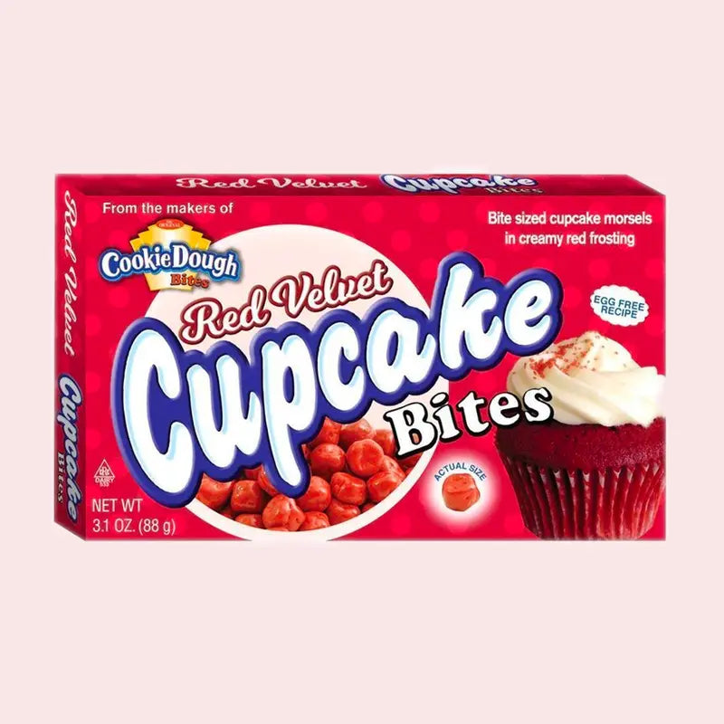 Red Velvet Cupcake Bites Cookie Dough
