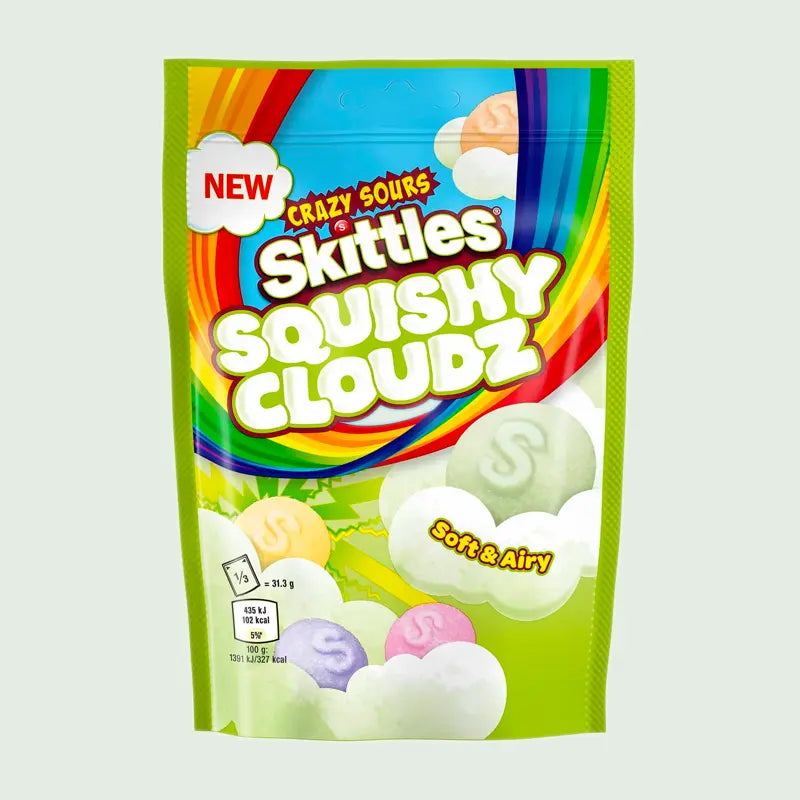 Skittles Squishy Cloudz Sour Green Skittles