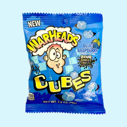 Warheads Blue Raspberry Cubes 99 gr.