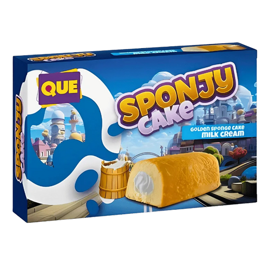 Que Sponjy Cake Milk Cream 200g